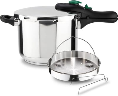 RVS Snelkookpan 5 Liter met Stoommand - Geschikt voor Inductie