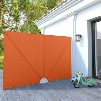 vidaXL - Terrasscherm - inklapbaar - 300x200 - cm - terracottakleurig