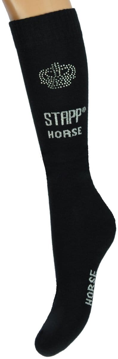 STAPP [horse] - Paardrijsokken 33510 KROON STRASS Unisex - 1-Pack - Maat 39/42 - Zwart