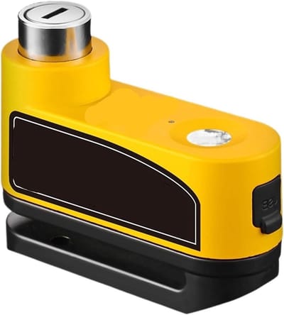 Motorfiets Schijfslot - Motorslot Alarm - Diefstal Beveiliging - Uniek Slotcilinderontwerp - 9 cm x 7 cm x 3 cm