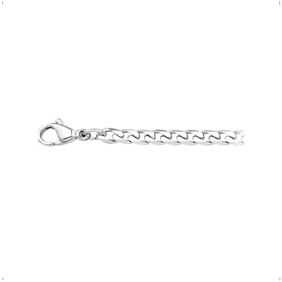 YO&NO - Ketting - Staal - Gourmet - Geslepen - 4.3mm - 60cm - Sieraden vrouw - Heren - Stainless steel