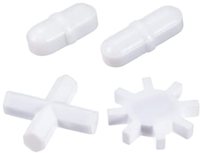 Magnetische Mixer Set - Roerstaafjes Kruis Tandwiel - Vloeistoffen Mengen - 4-in-1 Set - 40 g - Wit