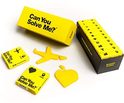 Puzzelcadeauset met 12 uitdagende tangrams - IQ-speelgoed voor kinderen en volwassenen
