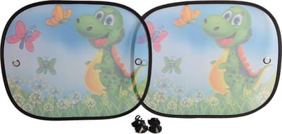 Zonwering Zonnescherm Auto UV Protectie 2 Stuks Autozonwering Voor Autoraam Zijruit - dinosaurus