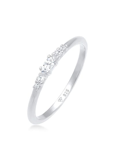 Elli - Ring - Dames Marquise Elegant Verloving met Zirkonia Kristallen in 925 Sterling Zilver - Dames