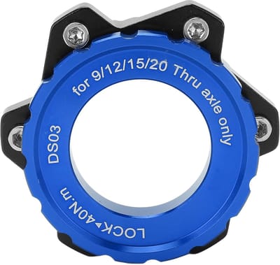 Fietsnaaf Adapter - Center Lock Fitting - Remmen Monteren - Roestbestendig Duurzaam Materiaal - Compact Ontwerp - Blauw