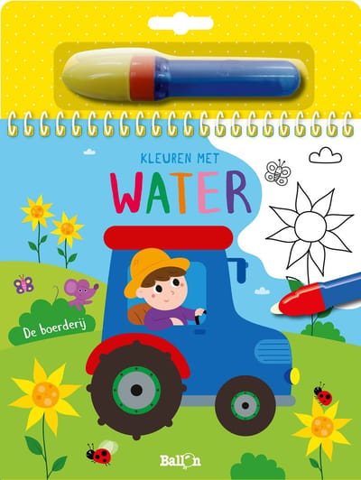 Kleuren met water - De boerderij Kleurboeken