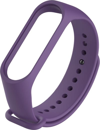By Qubix - Geschikt voor Xiaomi Mi band 3 / 4 / 5 / 6 / 7 bandje OneColor - Paars