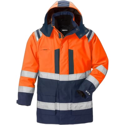 Fristads Hi Vis Airtech® 3-In-1 Parka Klasse 3 4036 Gtt - Hi-Vis oranje/marineblauw - S