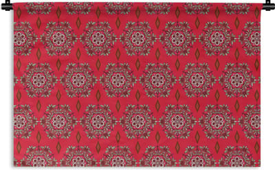Wandkleed - Wanddoek - Mandala - Design - Bloem - 180x120 cm - Wandtapijt