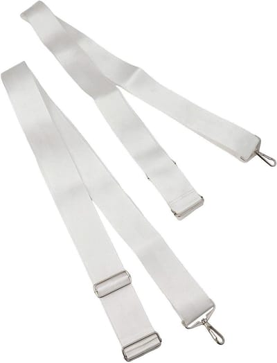 Tennis Net Middenband - Tennisband Accessoire - Tennisveld Stabiliseren - Verstelbaar Nylon Materiaal - 2.2 meter - Wit
