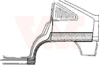 Van Wezel - ACHTER SCHERM VOOR OPEL KADETT E 1984-1993 ARC194364VWAN