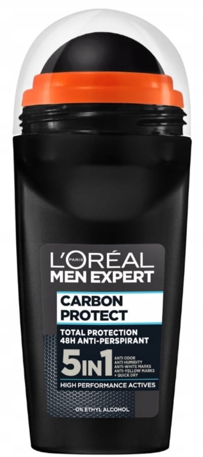 L'Oréal Paris Men Expert - Antiperspirant Roller - 5 in 1 Bescherming - Carbon Protect - 48u Uithouding
