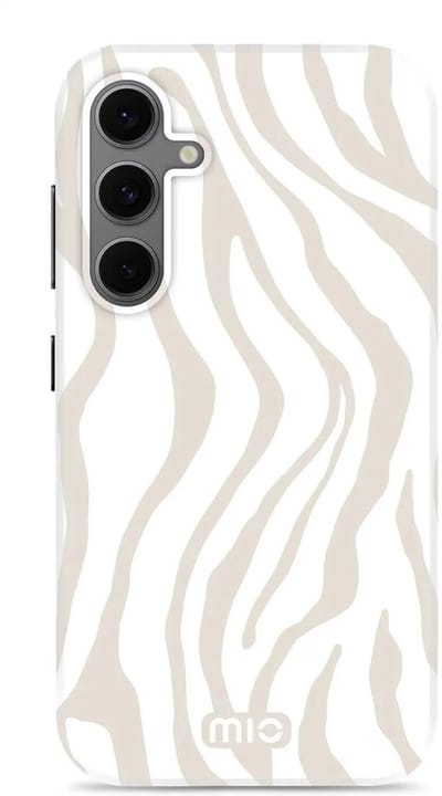 MIO by Mobilize Hoesje | Geschikt voor Samsung Galaxy S24 FE | Compatibel met MagSafe | Hard Shell Back Cover | Sandy Zebra
