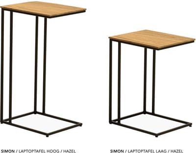 Maxfurn - Laptoptafel | hoogte 68cm | Zeer krasvast | Kleur: Hazel