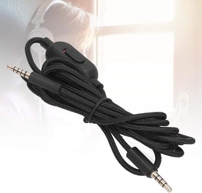 Dailygoody - Game Headphones - Audio Kabel met Volume Microfoon Controle - 2 Meter - OFC Koper - Gaming Accessoire - Hoogwaardige Geluidskwaliteit - G.