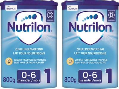 Nutrilon 1 - Zuigelingenmelk Baby 0-6 maanden - Babymelk in Poeder voor Flesvoeding - 2 x 800g