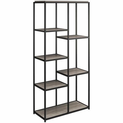 Quincy-Boekenkast - 5 Planken - Grijs