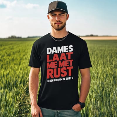 AGRIFANS® Dames Laat Me - Heren T-shirt - S