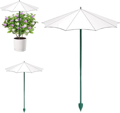 Kleine Plantenparasols - Beschermhoesjes Tuin - Planten Beschermen - Set van Drie - 265 cm Diameter - Wit