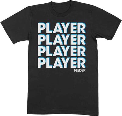 Feeder - Player Heren T-shirt - S - Zwart