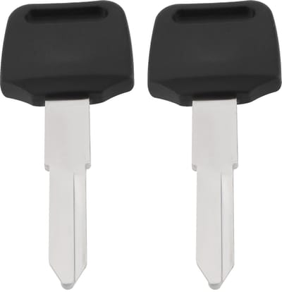 Dailygoods- Sleutel Leeg - 2x Ongesneden Sleutel - Geschikt voor Motoren - Metaal/Kunststof - Sleutelmaat 26,5 mm - Slijtvaste Kwaliteit - Motorfiets Sleutel