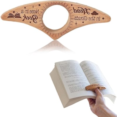 Boekenlegger per pagina, paginahouder voor boeken met duimring, leesaccessoires voor boekenliefhebbers, ideaal voor gemak en organisatie tijdens het lezen