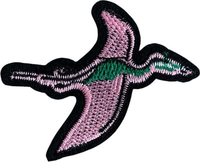 Dino Vliegend strijk embleem - patch - patches - stof & strijk applicatie