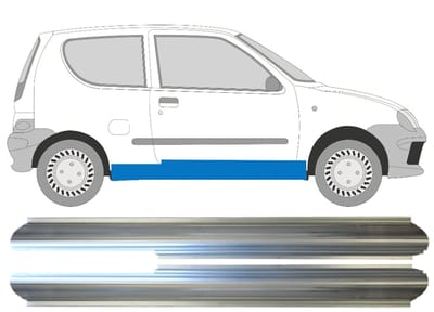 Reparatie dorpel voor Fiat Seicento 1998-2010 / Links + Rechts / Set