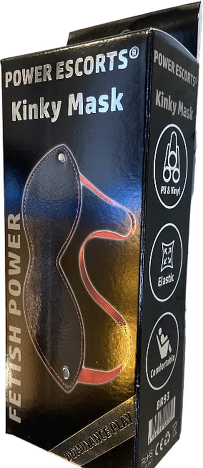 Power Escorts - Fetish Power - Kinky Mask - Fetish Masker - BR93 - Zwart / Rood