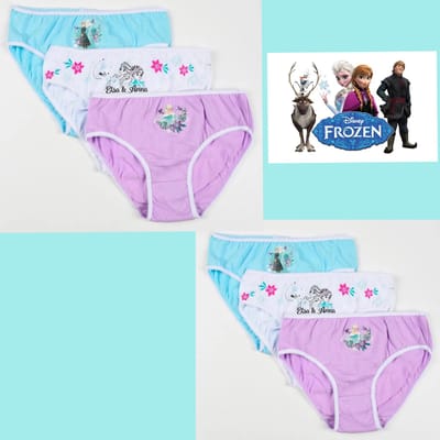Disney Frozen Onderbroek - Set van 6 stuks - Katoen - Slips - Maat 98/104 - 3/4 Jaar