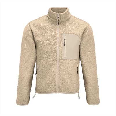 SOL'S Unisex Sherpa Jacket Fury L04042 - Shear Beige/Beige - L