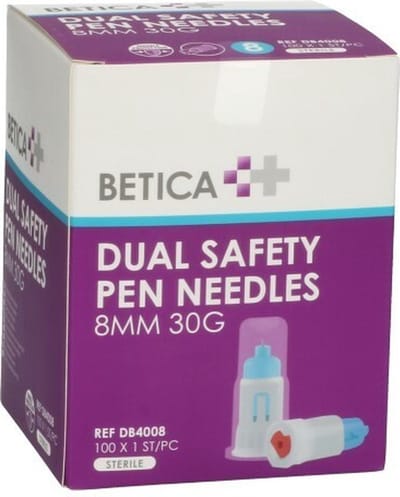 BETICA VEILIGHEIDSPENNAALDEN (DUAL SAFETY) - 8MM X 30G - 100 STUKS