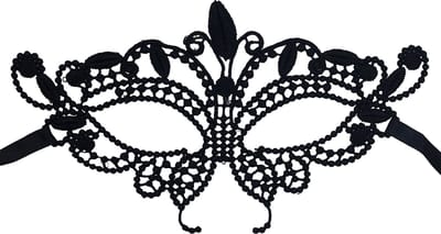 Miresa - Masker MM052 - Sexy kanten masker voor ogen - Zwart