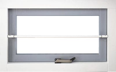 Secubar montagenokken WIT in de dag type twist voor RVS stang