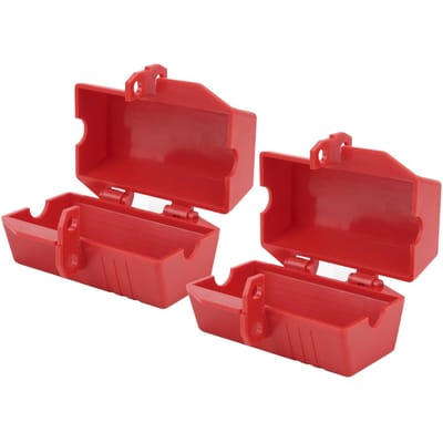 2 STKS Lockout Plug Lock voor Industriële Airconditioner TV Stroomrantsoenering / Uit 110V?220V red