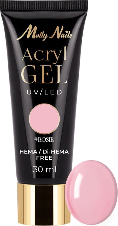 Acrylgel Molly Nails Rosie 30ml Hema/DiHema vrij gelnagels - gel - acrylgel - polygel - nagels - manicure - nagelverzorging - nagelstyliste - buildergel - builder - uv / led - opbouwnagels - 30ml - Caramdia