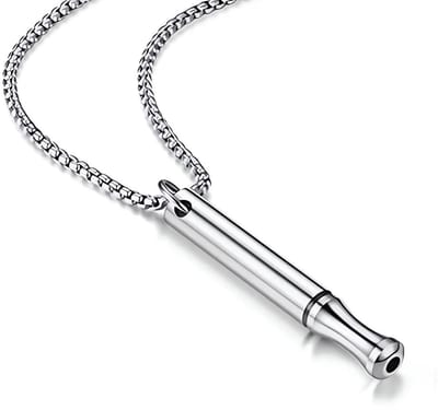 Dailygoods- Meditatieketting Modern Ontwerp - Stressvermindering - Yoga-halsketting - Ademhalingshalsketting - Roestvrij Staal - Eenvoudige Instructies - Ademhalingsketting