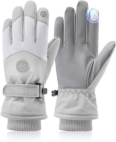 Dames Ski Handschoenen, Waterdichte Winterhandschoenen, Warm en Winddicht, Geschikt voor Snowboarden en Skiën, Met Touchscreen Functie