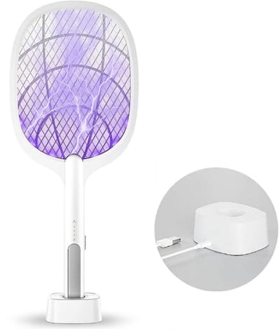 MKSS® Vliegenmepper Elektrisch - Vliegenverjager voor op Tafel - Vliegenval