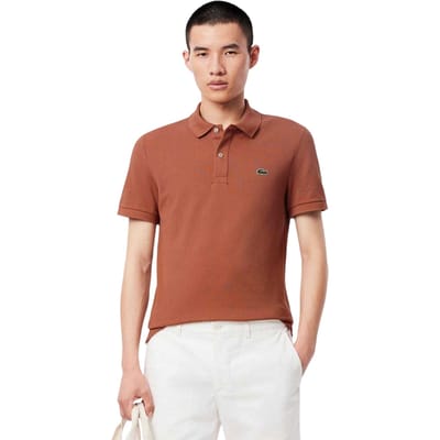 Lacoste Heren L.12.12 Pique Slim Poloshirt (Rood)