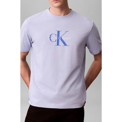 Calvin Klein Hero Monologo T-shirt Casual Blue Taglia: S | T-shirt stampate Outlet | Uomo | Blu