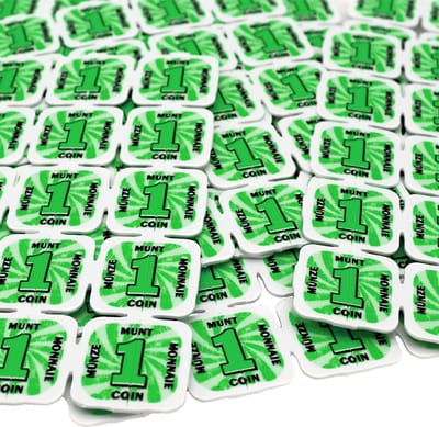 CombiCraft breekmunten festivalmunten groen - 1000 breekmunten
