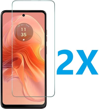 Screenprotector Glas - Tempered Glass Screen Protector Geschikt voor: Motorola Moto G24 Power - 2x