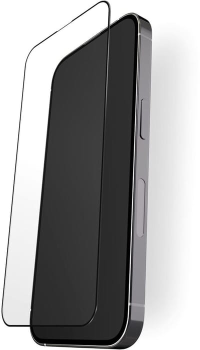 BodyGuardz Apex Screenprotector iPhone 13/14/13 Pro/14 Pro – Eenvoudige Installatie – Superieure Optische Helderheid – Ongeëvenaarde Sterkte met CrystalCore-technologie - Transparant