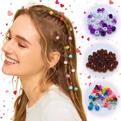 Guardian Beauty Haarbedels voor Vlechten - Kleurrijke Plastic Haaraccessoires voor Salon- en Persoonlijk Gebruik