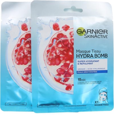 Garnier SkinActive Hydra Bomb Masker (2 Stuks - Voor droge huid)