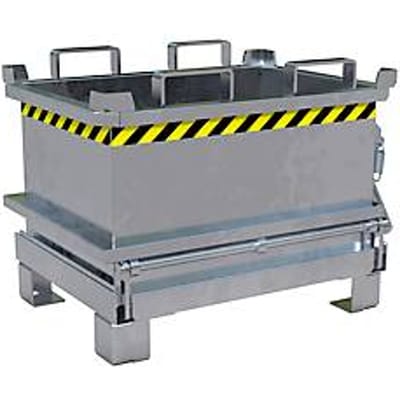 Bauer Mini-klapbodemcontainer MSB 150 - 800 x 600 x 625 mm - verzinkt