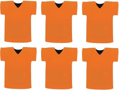 Eizook 6 st. Sport Voetbal Shirt bier fles Koelhoudhoesje - Oranje