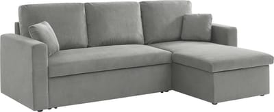 sweeek - Corduroy hoekslaapbank, ida, 3-zits